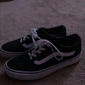 Old school black and white vans